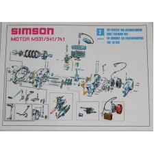 PLAKÁT - MOTOR SIMSON S51/S50  - ( 68 X 48CM )